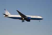 N772UA @ EBBR - arrival of flight UA950 to rwy 02 - by Daniel Vanderauwera