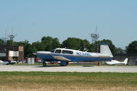 N234BL @ KOSH - Mooney M20M - by Mark Pasqualino