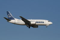 YR-BGA @ EBBR - flight RO371 is descending to rwy 02