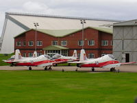 XW420 @ EGWC - Hunting Jet Provost T5A, 1 SoTT alongside XW330 - by Chris Hall