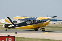 N11023 @ KFCM - Citabria taxiing for takeoff