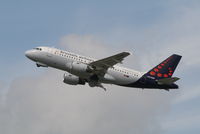 OO-SSP @ EBBR - flight SN3133 is taking off from rwy 20