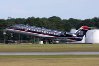 N410AW @ ORF - US Airways Express (operated by Air Wisconsin) N410AW (FLT AWI3650) departing RWY 5 enroute to Reagan National (KDCA).