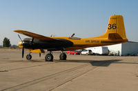 C-FAGO - AIRSPRAY A-26B tanker #36 at Minter Field (Shafter, CA) ready for conversion to warbird - by Steve Nation