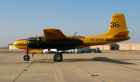 C-FAGO - AIRSPRAY A-26B tanker #36 at Minter Field (Shafter, CA) ready for conversion to warbird - by Steve Nation