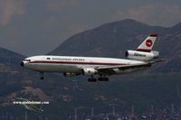 S2-ACP @ VHHH - Bangladesh Airlines approaching runway 25R