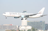 OE-LAZ @ LOWW - Boeing 767 landing RWY16 - by Amadeus