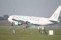 OE-LAZ @ LOWW - Boeing 767 landing RWY16 - by Amadeus