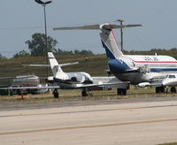N877JG @ YIP - USA Jet Falcon 20