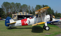 N63590 @ EGSX - 1943 Boeing Stearman at North Weald in immaculate condition - by Terry Fletcher