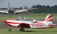 G-AZHI @ EGSX - Glos-Airtourer Super 150 at North Weald - by Terry Fletcher