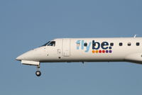 G-ERJE @ EBBR - flight BE1841 is descending to rwy 25L