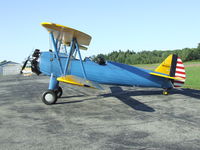 N65688 @ 9G5 - Scott Scheffler warming up his newly purchased Stearman. - by Terry L. Swann