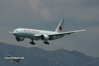 C-FIUJ @ VHHH - Air Canada approaching runway 25R - by Michel Teiten ( www.mablehome.com )