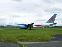 G-OOBH @ EGPF - First chioce B757 Call sign Jetset 224C - by Mike stanners