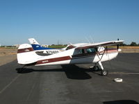 N812KW @ EDU - Vallecito-, CA-based 1946 cessna 140 visiting @ University Airport, davis, CA - by Steve Nation