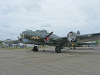 G-BEDF @ EGSU - Boeing B-17G/Duxford (Sally B) - by Ian Woodcock