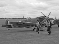 G-AIST @ EGSU - Spitfire F.1A/Duxford 1940 or 2008!!!!!!!!! - by Ian Woodcock