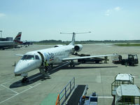G-ERJB @ EGCC - Flybe ERJ-145 At Manchester after arriving from Edinburgh on the flight that i was on - by Mike stanners