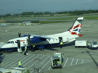 OY-NCD @ EGCC - Sun air DO.328 In the colour scheme of BA