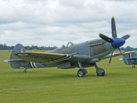 G-BRAF @ EGSU - Spitfire FR.XVIIIe/Duxford - by Ian Woodcock
