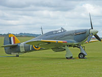 G-BKTH @ EGSU - Hawker Sea Hurricane 1b/Duxford (Z7015) - by Ian Woodcock