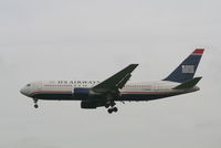 N245AY @ EBBR - arrival of flight US750 to rwy 25L - by Daniel Vanderauwera