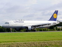 D-AIQT @ EGCC - Lufthansa - by chris hall