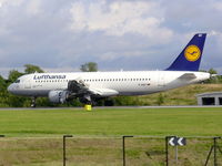 D-AIQT @ EGCC - Lufthansa - by chris hall