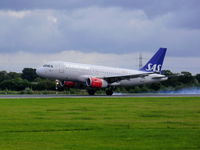 OY-KBP @ EGCC - Scandinavian Airlines - by chris hall