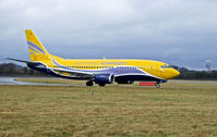F-GFUE @ EGPH - Airpost europe B737 Taxiing into EDI on its second flight of the day,bringing in French rugby fans - by Mike stanners