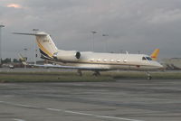 3B-PGF @ EBBR - parked on General Aviation apron (Abelag) - end of a cloudy day