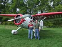 N21117 - Aircraft pilot in the 1950's on the left and present owner/pilot on the right. Same airplane, different time. - by Terry L. Swann