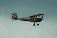 G-BUJM @ EGDY - Cessna 120 overflying RNAS Yeovilton, Somerset, UK - by Henk van Capelle