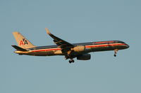 N618AA @ DFW - Landing 13R at DFW - taken from Southlake Carrol High School football stadium during the Friday night game.