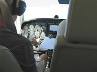 N2111Q - 1969 Beech 36 BONANZA, Continental IO-550 300 Hp upgrade, IFR flight on autopilot at 12,000' MSL-158 kts (182 mph) over ground, 11.0 gal./hr enroute from Springfield. MO to Albuquerque, NM - by Doug Robertson