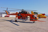 C-GESG @ KVNY - Skycrane under contact with LA Co Fire Dept waiting for duty at VNY. - by Damon J. Duran - phantomphan1974