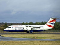 G-BZAY @ EGPH - BA RJ100 Arriving at EDI on rwy24