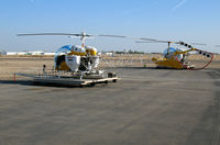 N5102L @ MIT - Inland Cropdusters 1967 Bell 47G-4A sprayer @ Shafter, CA - by Steve Nation