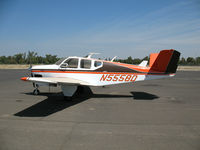N5558D @ TLR - 1957 Beech H35 @ Tulare, CA - by Steve Nation