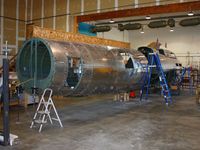 44-85813 @ I74 - Fuselage re-assembly - by Bob Simmermon