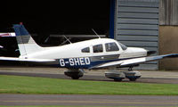 G-SHED @ EGBJ - Piper Pa-28-181 noted at Gloucestershire Airport  UK in Sept 2008 - by Terry Fletcher