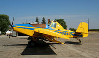N8841Q - Turnine-powered 1972 Aero Commander S2R of Earlimart Dusters (rigged as sprayer) @ Earlimart, CA - by Steve Nation