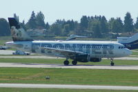 N924FR @ CYVR - Frontier - Taking Off - by David Burrell