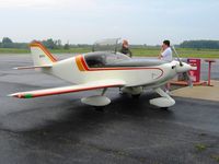 N213TC @ I95 - Don and the owner (right) doing some tech-talk on the ramp at Kenton, Ohio - by Bob Simmermon