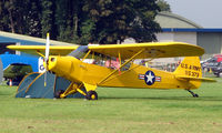 G-AYPM @ EGBP - 1951 Piper L18C on display at Kemble 2008 - Saturday - Battle of Britain Open Day - by Terry Fletcher