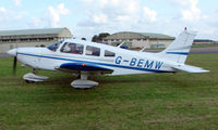 G-BEMW @ EGBP - 1976 Piper Pa-28-181 on display at Kemble 2008 - Saturday - Battle of Britain Open Day - by Terry Fletcher