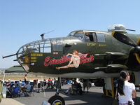 N30801 @ CMA - 1944 North American TB-25N MITCHELL 'Executive Sweet', two Wright Cyclone R-2600s 1,700 Hp each), nose art - by Doug Robertson