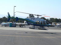N199F @ PAO - 2003 Bell 407 lifting-off @ Palo Alto, CA - by Steve Nation