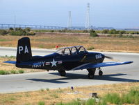 N666 @ PAO - Beech T-34A PA-666 as Navy taxying @ Palo Alto, CA - by Steve Nation